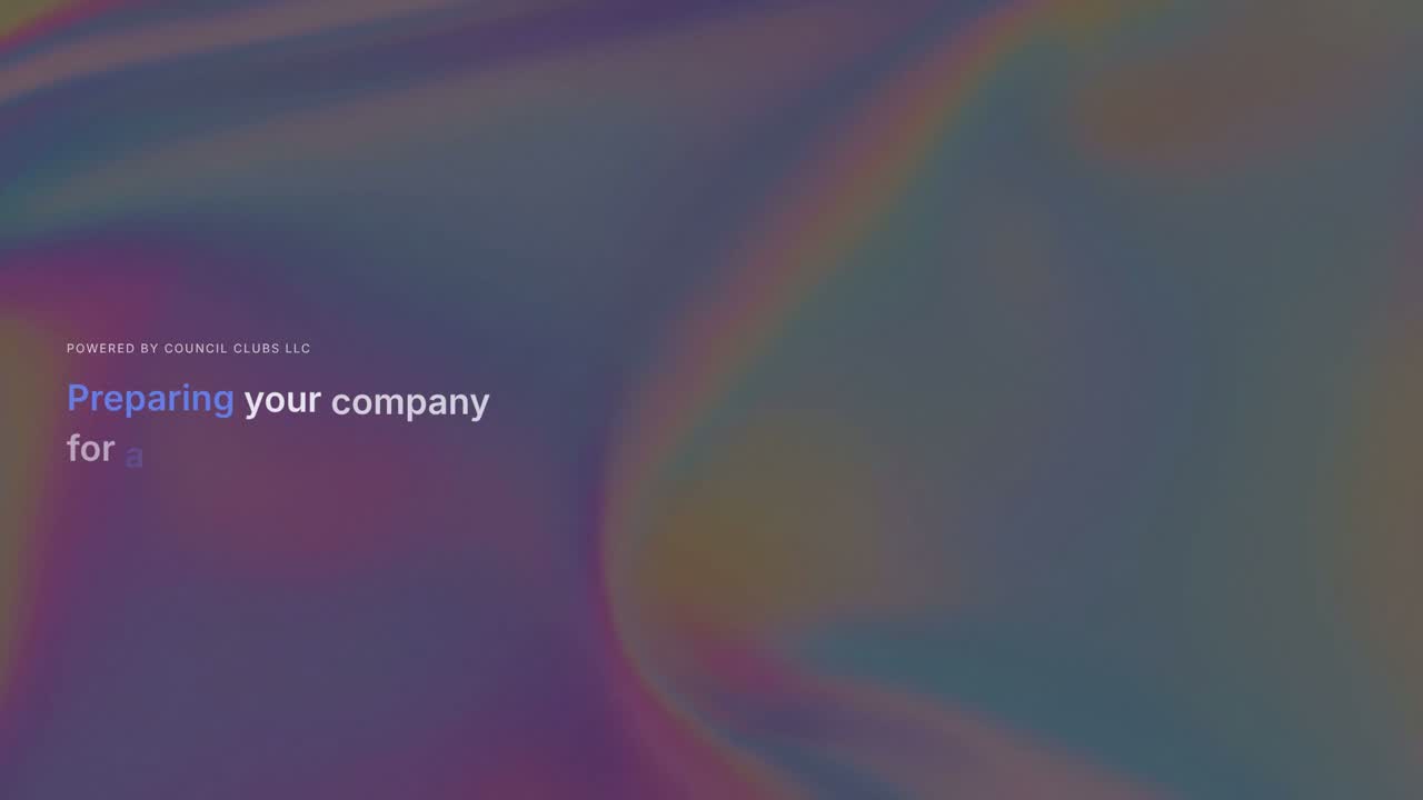 Council Clubs introduction film — preparing your company for the private capital markets